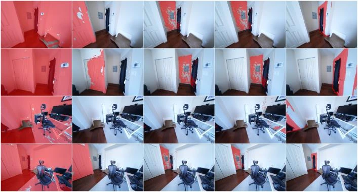 Predicted target masks in four target views for each method